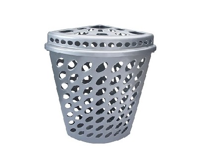 PLASNEW-RF2810 CESTO TEL TRIANG CINZA C/TPA  43,7L