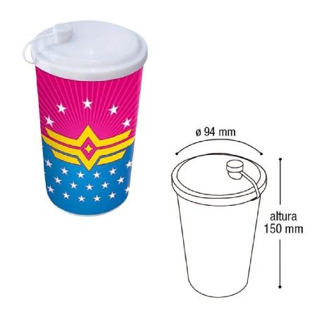 ARQPLAST-RF25550 COPO 550 ML C TPA E CANUDO MENINA