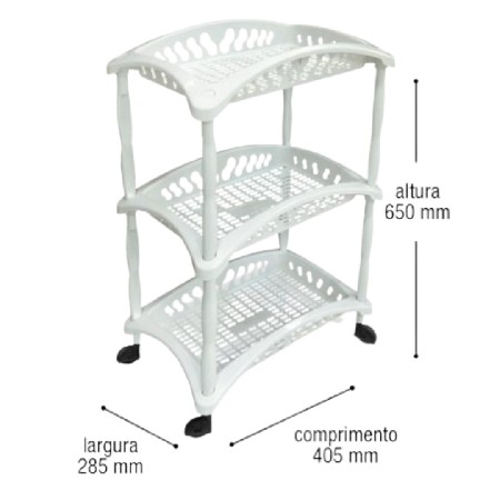 ARQPLAST-RF25613 ORGANIZADOR VERTICAL 3 ANDARES BR