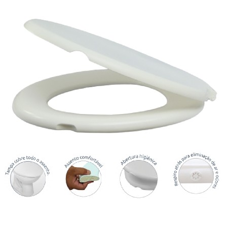 AL-RF2482 ASSENTO ALMOFADADO FLORENCA BRANCO