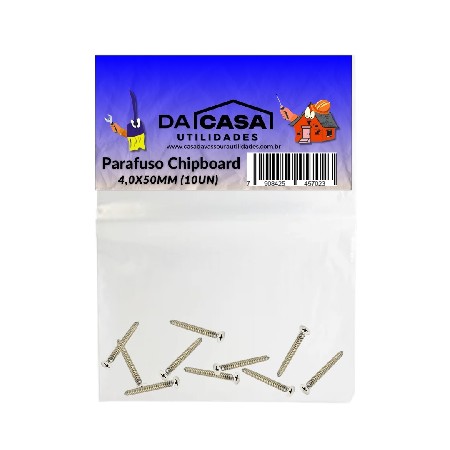 ENC-RF005 PARAFUSO CHIPBOARD CH. PHS2 4,0X50 10UN