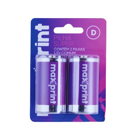 MAX-RF6491 PILHA COMUM D GRANDE 1,5V BT C/ 2