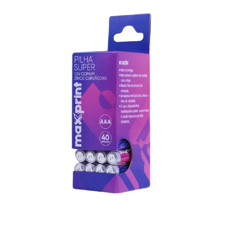 MAX-RF0040 PILHA SUPER AAA TUBO 1,5V