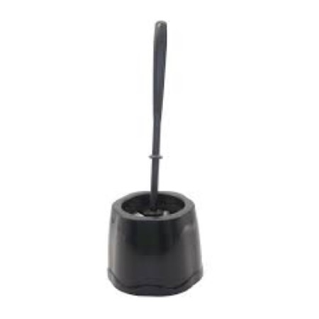 ESCOVA SANITARIA C POTE PLUS DA CASA PRETA