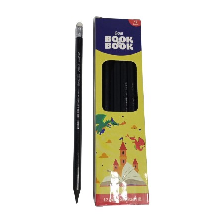 GOAL-ES0152 LAPIS HB N2 PRETO C BORRACHA C/ 12 UND