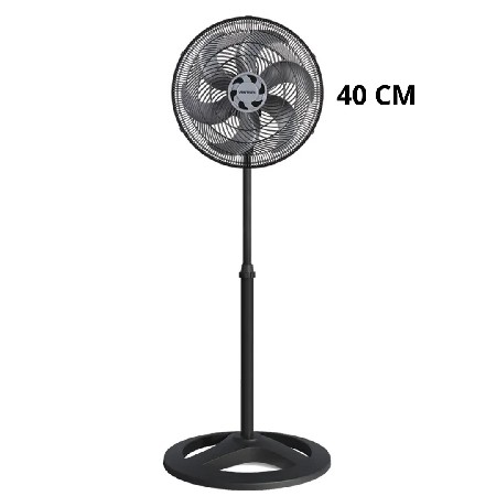 VENT RF3850 COLUNA TURBO 6P 40CM PRETO 127V