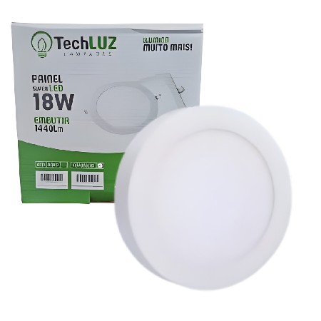 LPS-LAMPADA PAINEL LED 18W SOB RED 6.500K BIV (20)