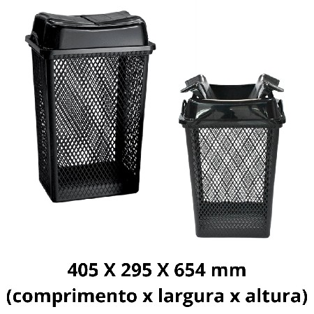 ARQPLAST-RF25990CESTO TELADO C TPA ARTICULAVEL 49L