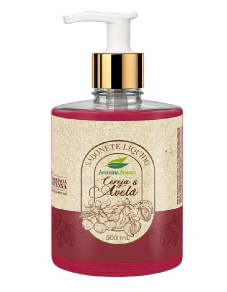 Q-AMAZONIA-SABONETE LIQ 500ML CEREJA E AVELA (