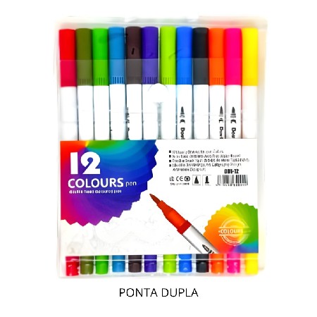 GOAL-ES0249 CANETAS HIDROGRAFICAS 12 CORES