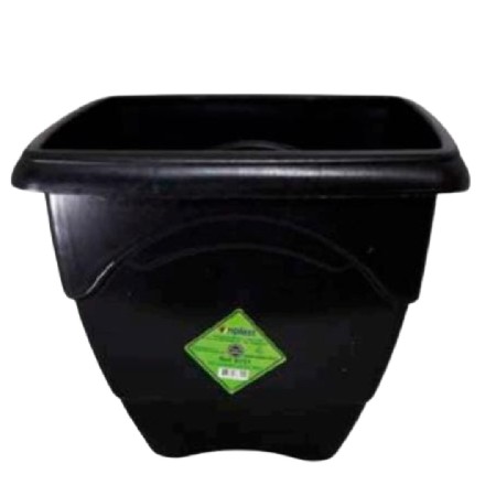 INP-RF6701-VASO QUADRADO GRANDE 12,5L PRETO