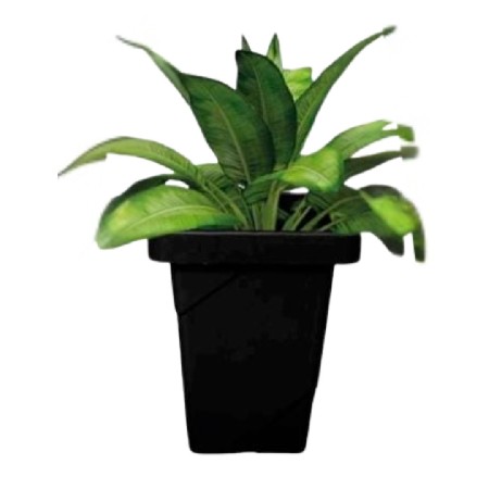 INP-RF6863-VASO ELEGANCE QUADRADO 4,5L. PRETO