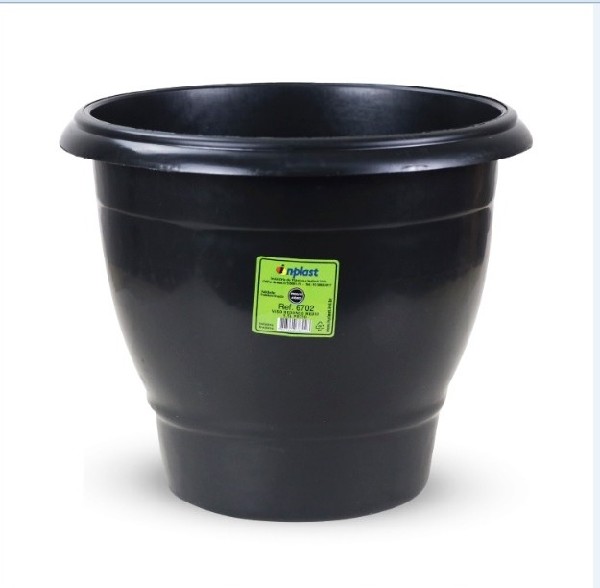 INP-RF6702-VASO REDONDO MEDIO 5,5L PRETO