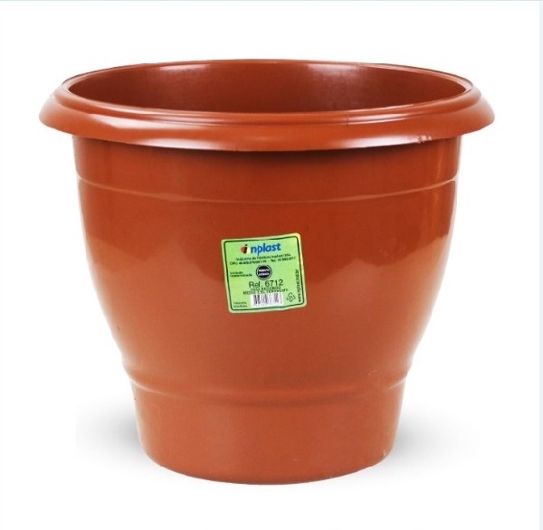 INP-RF6712-VASO REDONDO MEDIO 5,5L TERRACOTA