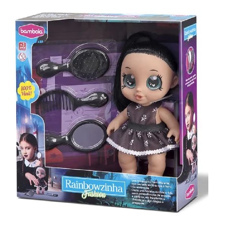 BAMBOLA-RF0875 BONECA BABY RAINBOWZINHA FASHION