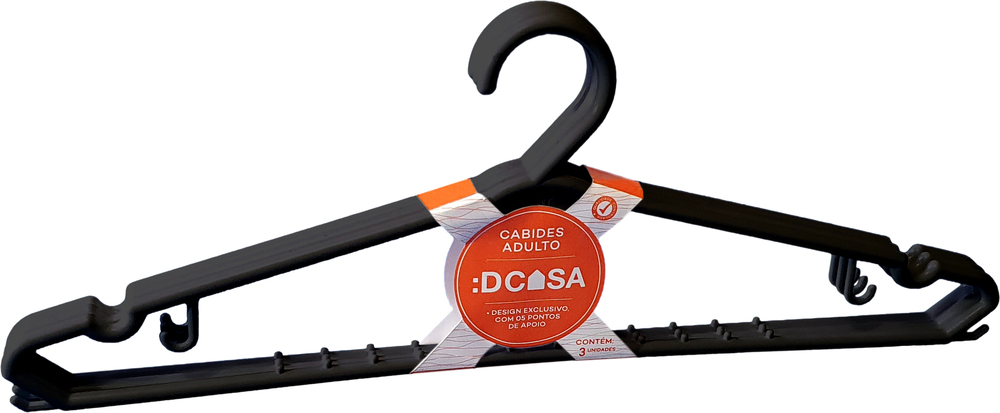 DCASA-CA001 CABIDE ADULTO PRETO C/ 03UN