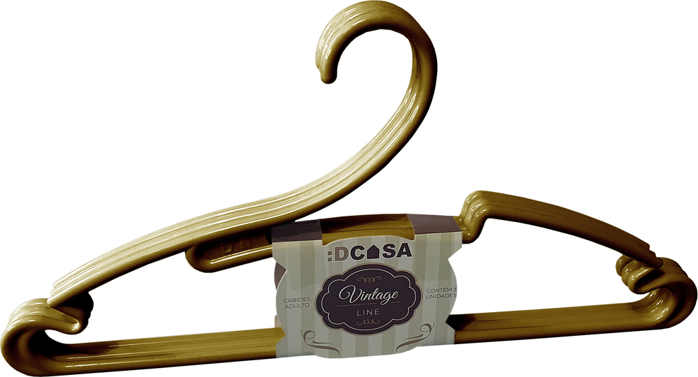 DCASA-PA105 CABIDE VINTAGE OURO C/ 03UN