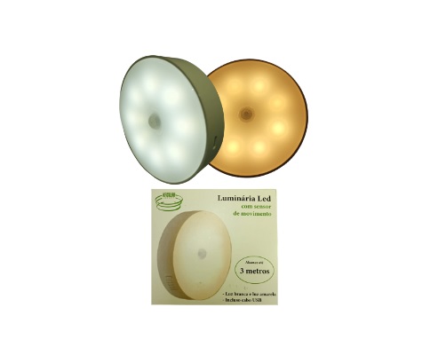 IM-KL-0178-LUMINARIA LED C/ SENSOR 8.5X2CM