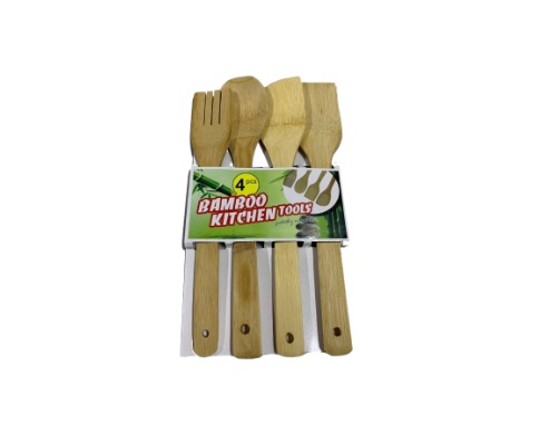 IM-KL-RF5887- CJ DE UTENSILIOS EM BAMBU 4 PCS