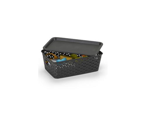 PN-RF1550PR CESTO ORGANIZ RATTAN PQ PRETA