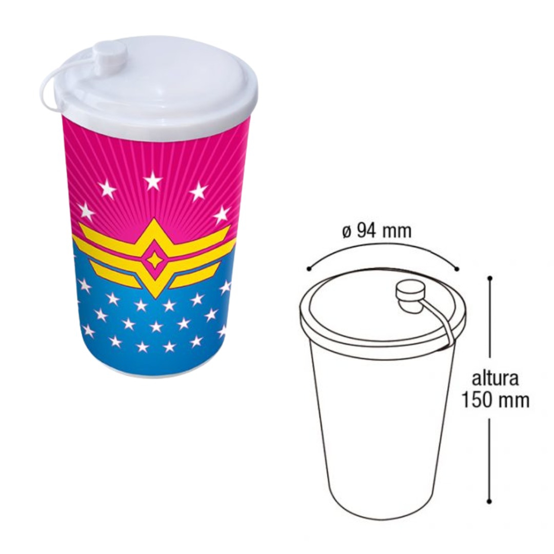 ARQPLAST-RF25550 COPO 550 ML C TPA E CANUDO MENINA