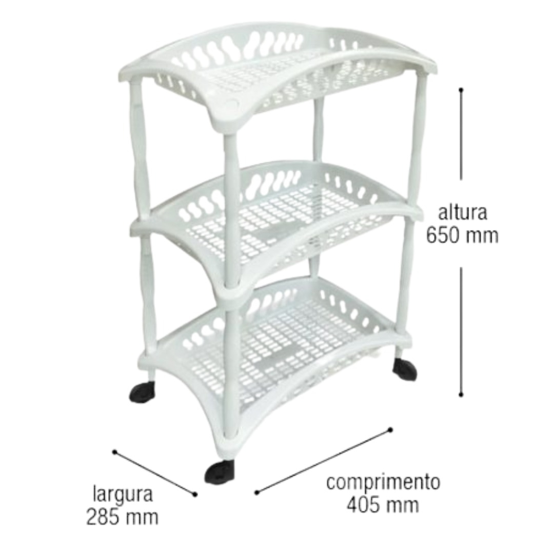 ARQPLAST-RF25613 ORGANIZADOR VERTICAL 3 ANDARES BR