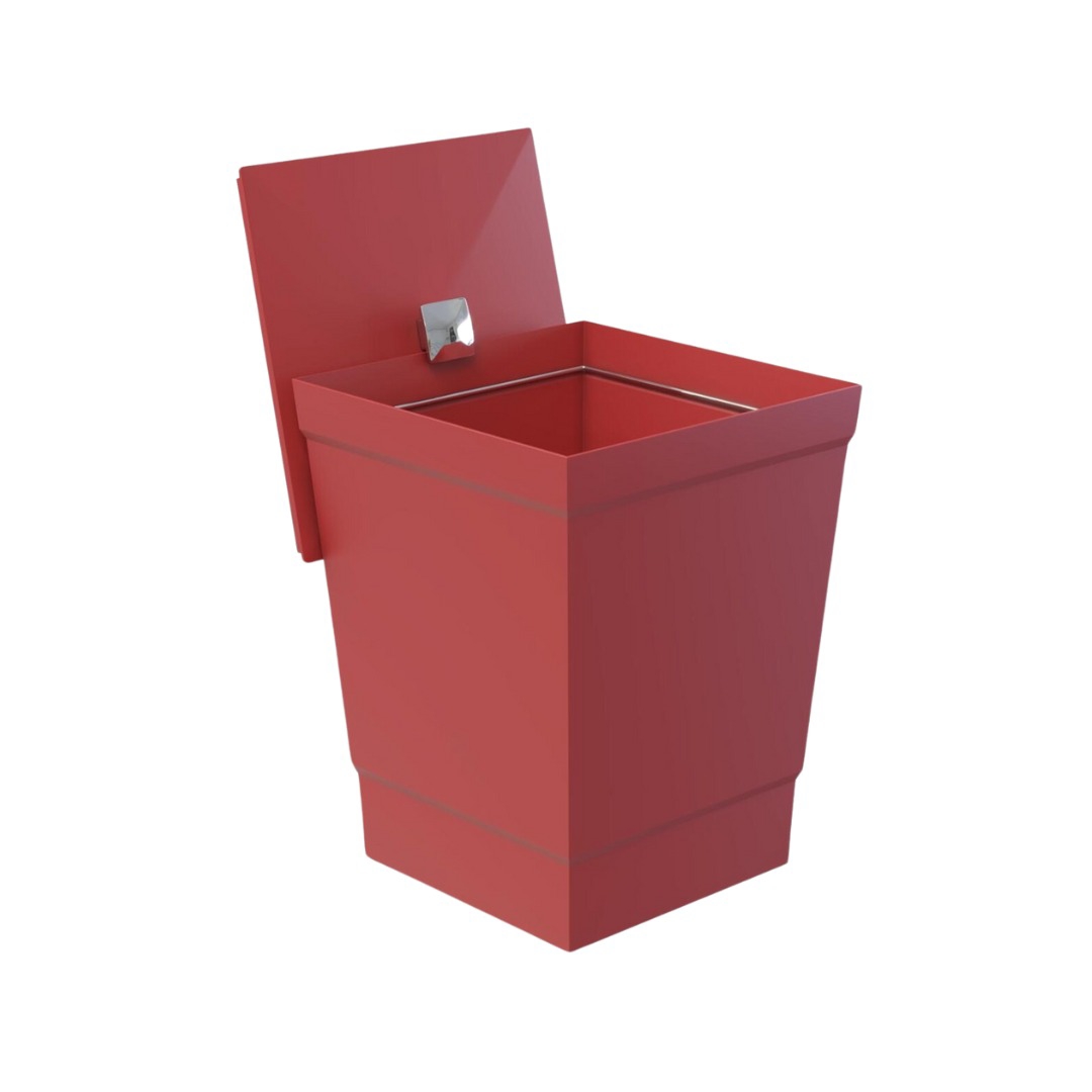 ST-RF1446V LIXEIRA DE BANHEIRO C/ TAMPA 6,5 LTS