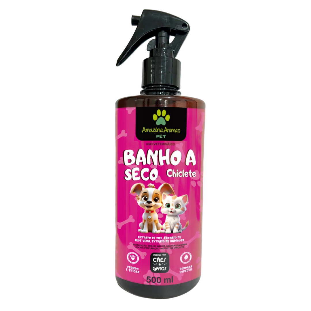 Q-AMAZONIA BANHO A SECO PET 500ML CHICLETE