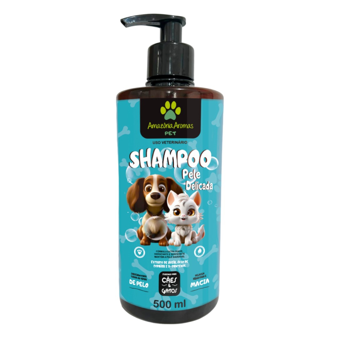 Q-AMAZONIA SHAMPOO PET 500ML PELE DELICADA