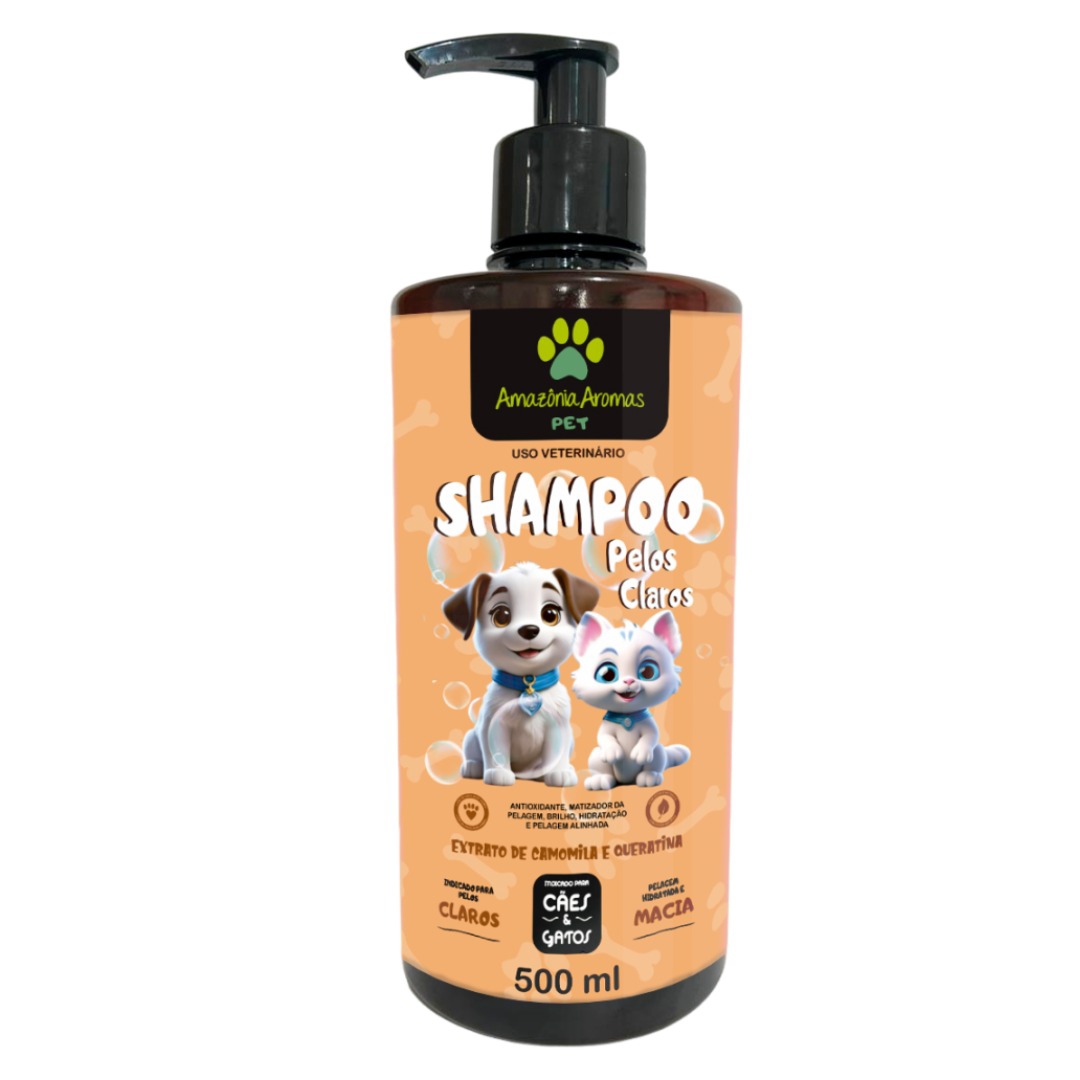 Q-AMAZONIA SHAMPOO PET 500ML PELOS CLAROS