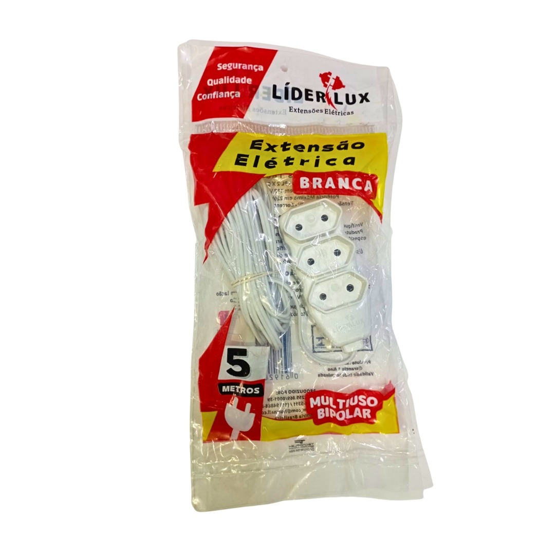 LUX-RF764 EXTENSAO BIPOLAR BRANCA 5M