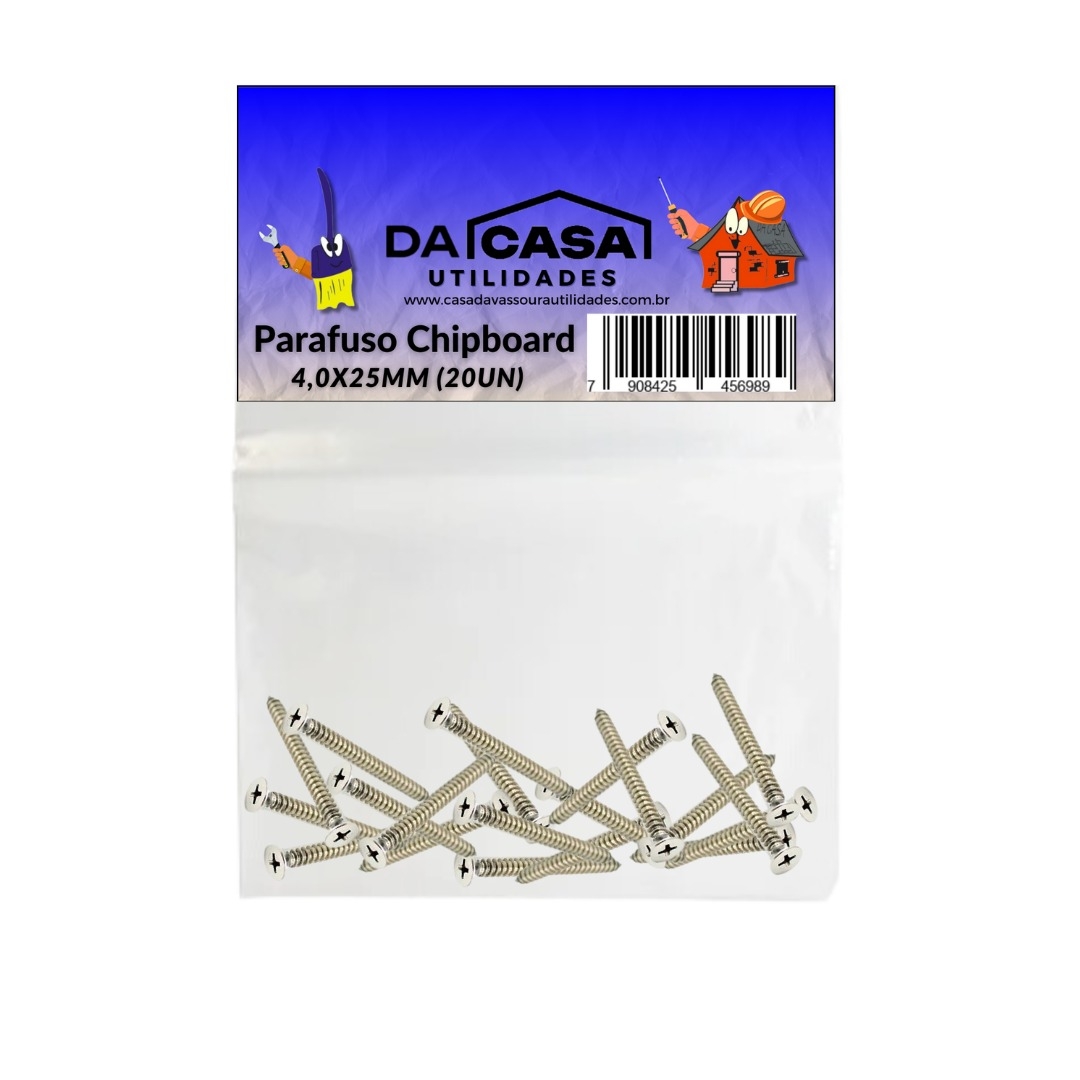 ENC-RF001 PARAFUSO CHIPBOARD CH. PHS2 4,0X25 (20UN