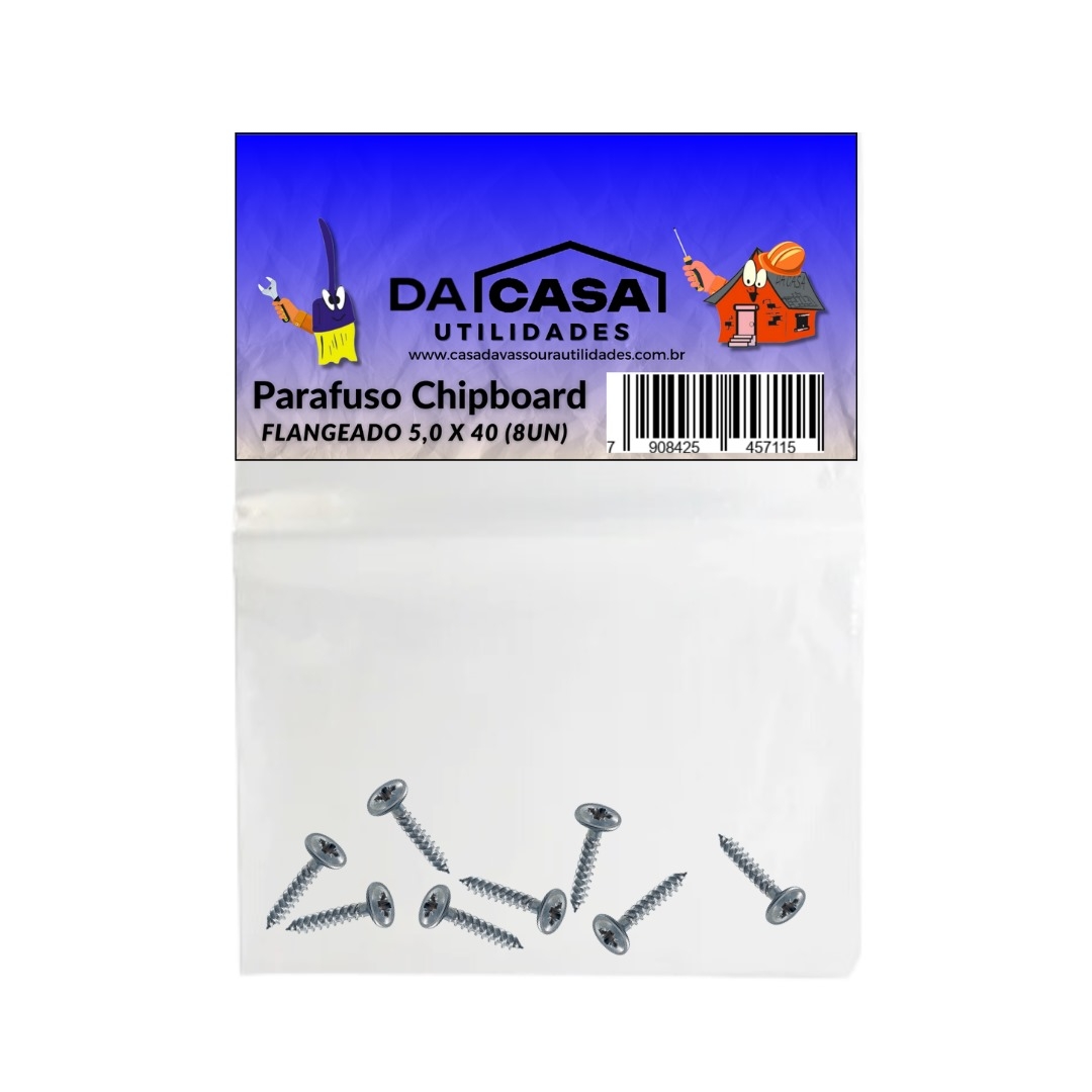 ENC-RF020 PARAFUSO CHIP FLANG PHS2 5.0X40 08UN