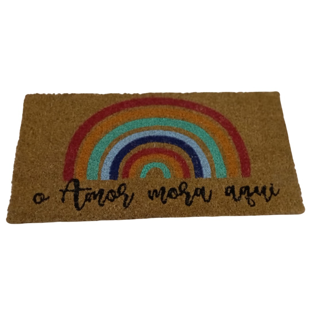 IM-INGA-RF462 TAP O AMOR MORA AQUI ARCO IRIS 30X60