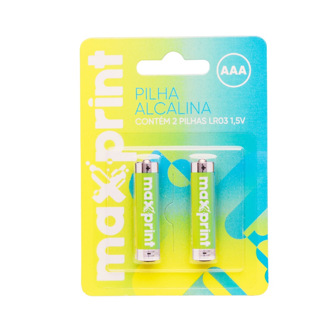 MAX-RF6358 PILHA ALCALINA AAA PEQUENA 1,5V BT C/2
