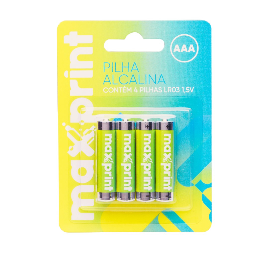 MAX-RF6362 PILHA ALCALINA AAA PEQUENA 1,5V BT C/4