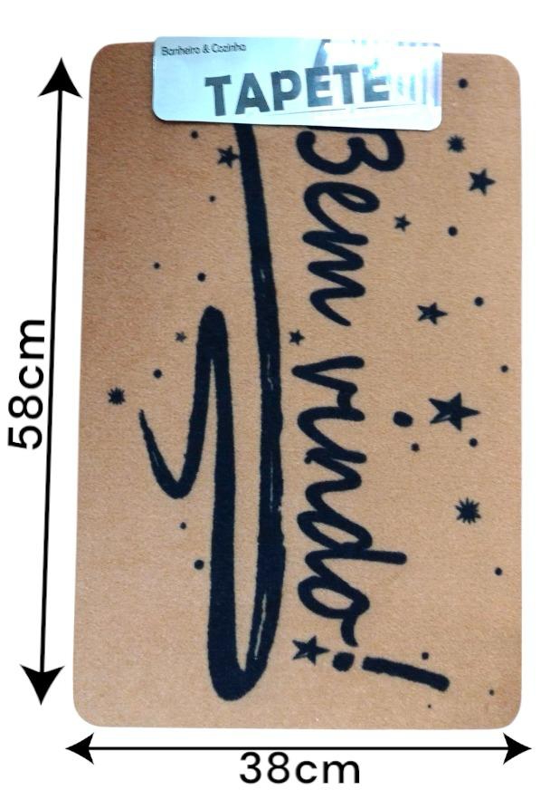 TOP-BA24763 TAPETE DE PVC MEDINDO 38 X 58CM