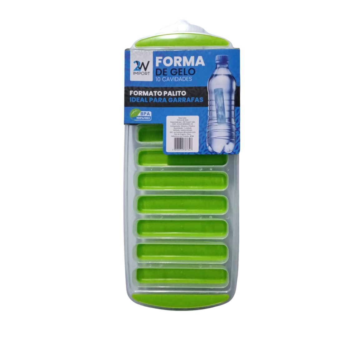 2W-RF8734 FORMA GELO 10 CAVI PALITO SILICONE/PLAST