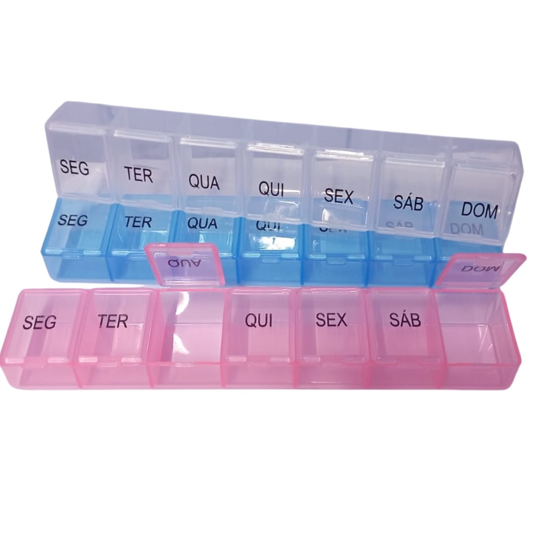 CA-RF12305 PORTA COMPRIMIDOS SEMANAL C/7 DIV PLAST