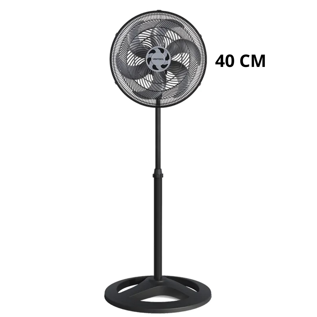 VENT RF3850 COLUNA TURBO 6P 40CM PRETO 127V