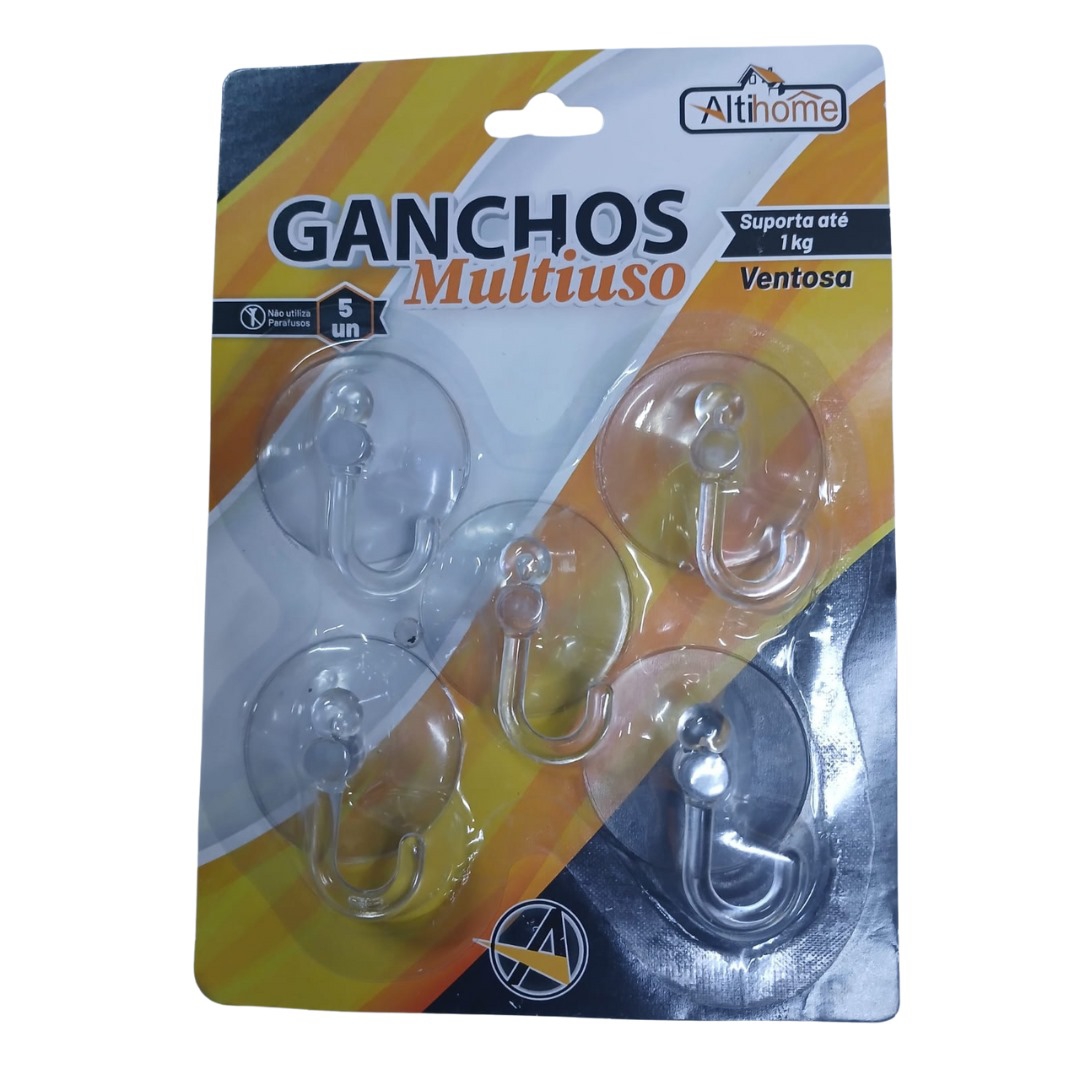 ALTIMIX-7680 GANCHO COM VENTOSA 5 PCS