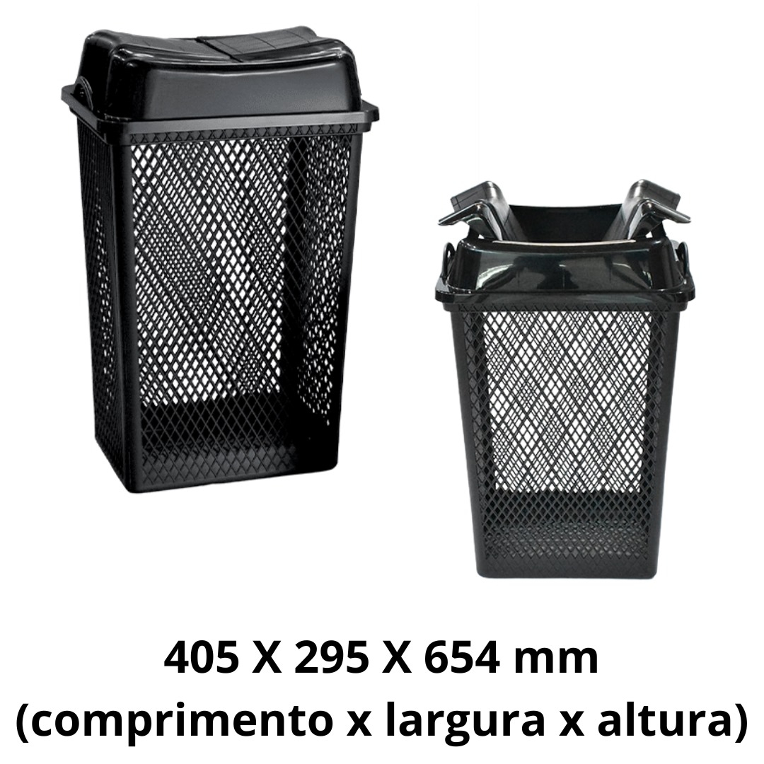 ARQPLAST-RF25990CESTO TELADO C TPA ARTICULAVEL 49L