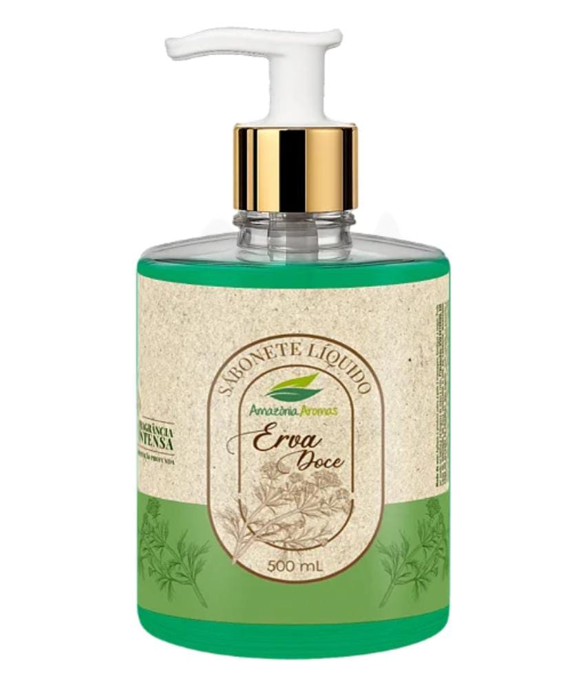 Q-AMAZONIA-SABONETE LIQ 500ML ERVA DOCE (PUMP)