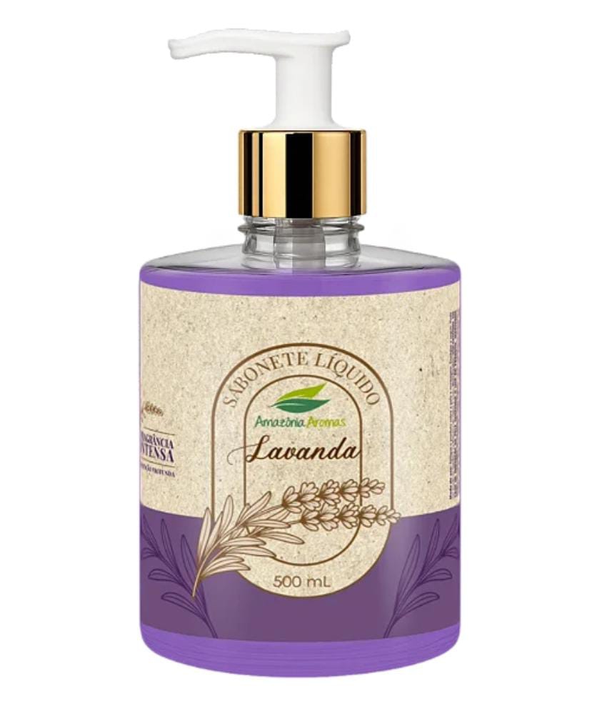 Q-AMAZONIA-SABONETE LIQ 500ML LAVANDA (PUMP)