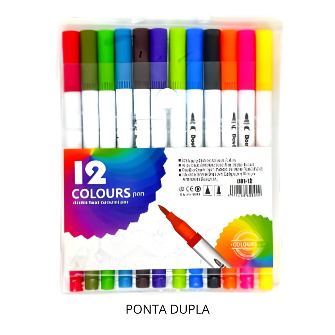 GOAL-ES0249 CANETAS HIDROGRAFICAS 12 CORES