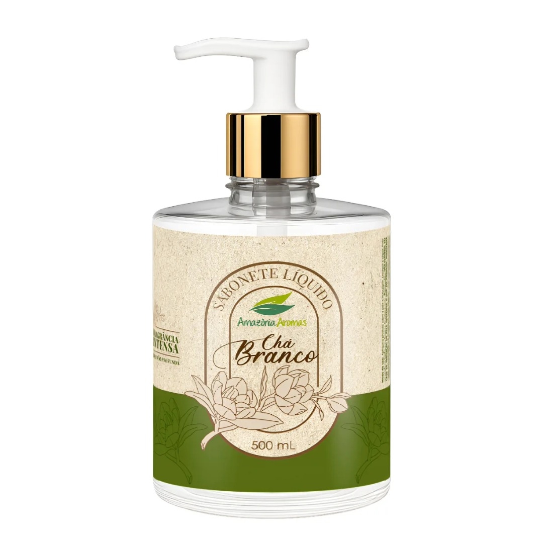 Q-AMAZONIA-SABONETE LIQ 500ML CHA BRANCO (PUMP)