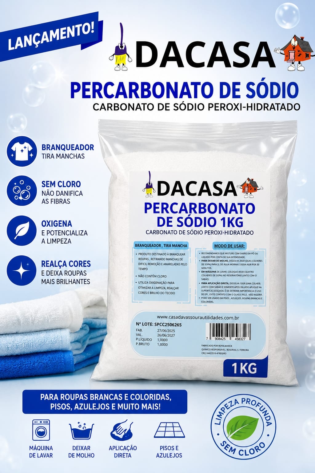 DACASA-PERCARBONATO DE SODIO 1 KG