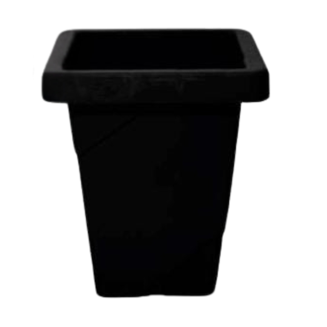 INP-RF6729-VASO ELEGANCE QUADRADO 9,5 L. PRETO