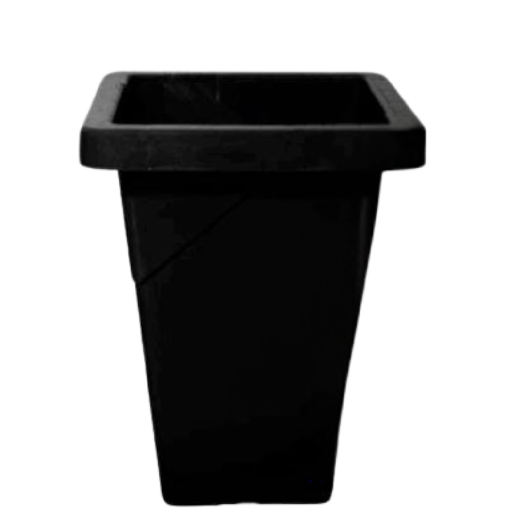 INP-RF6869-VASO ELEGANCE QUADRADO 16,5L. PRETO