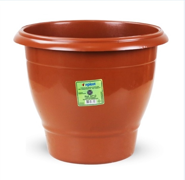 INP-RF6712-VASO REDONDO MEDIO 5,5L TERRACOTA